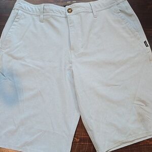 O'Neill Gray Flat Front Lightweight Hybrid Shorts